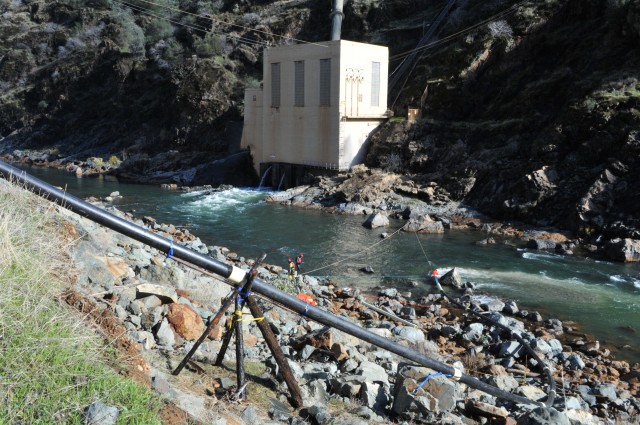 Gravel injection on the Yuba River