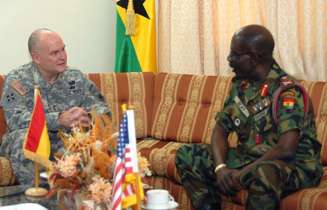 Maj. Gen. David R. Hogg meets senior leaders in Ghana, Togo, Benin
