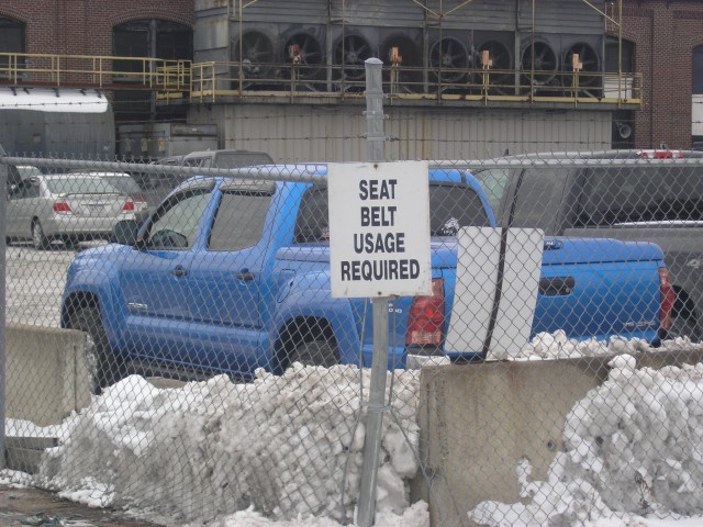 Seat Belt Safety at Scranton Army Ammunition Plant