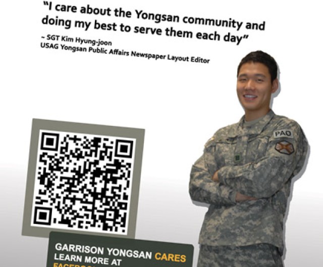 Yongsan Garrison unveils smart phone technology bridging paper and web