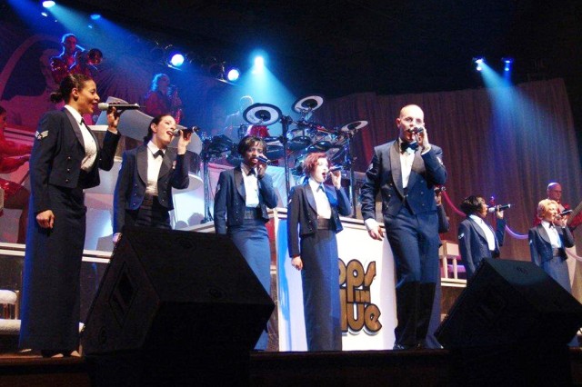 air force tops in blue