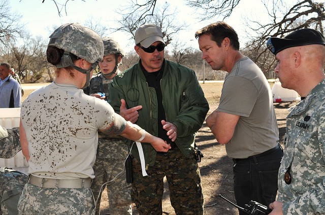 D.B. Sweeney says thanks to servicemembers at Joint Base San Antonio