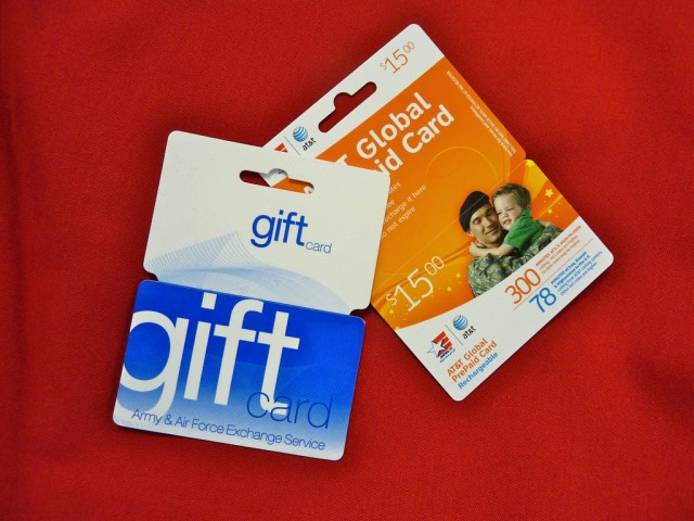 AAFES Gift and Phone Cards