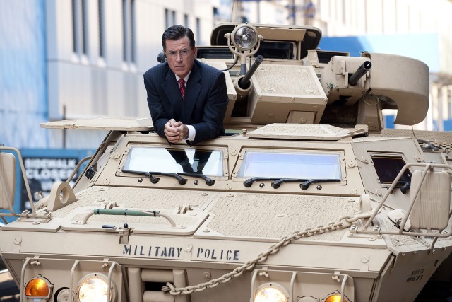 Salute to servicemembers, Comedian Stephen Colbert inspires troops at home and abroad