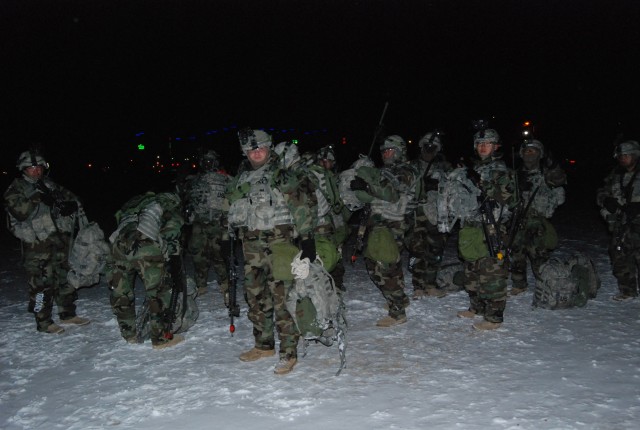 Manchu Lightfighters sneak exercise in darkness of night