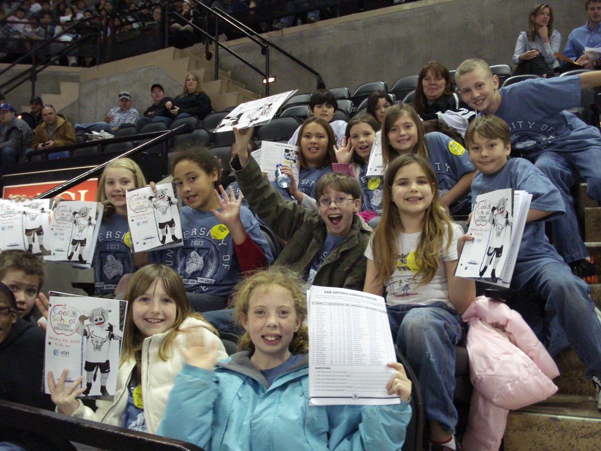 San Antonio Rampage rout Manitoba Moose in morning start for student  education day