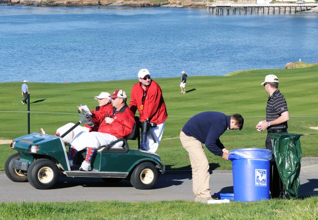 Service members volunteer again for the AT&T Pro-Am