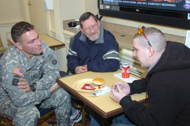 82nd Airborne Brings Super Bowl Party to Wounded Warriors