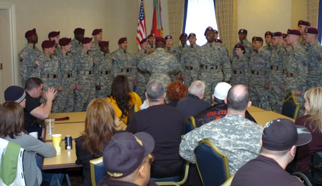 82nd Airborne Brings Super Bowl Party to Wounded Warriors