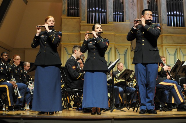 FORSCOM band coaches students while performing its community outreach ...