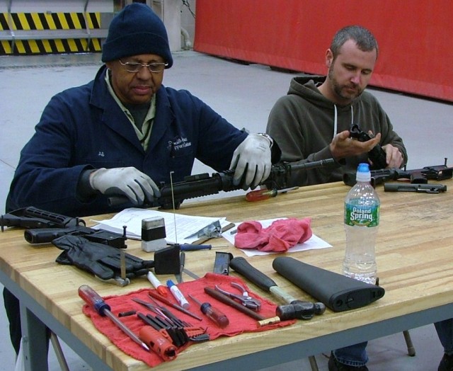 Special team restores small arms to fighting condition