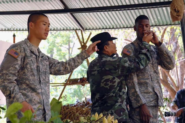 U.S. Soldier interprets during Cobra Gold