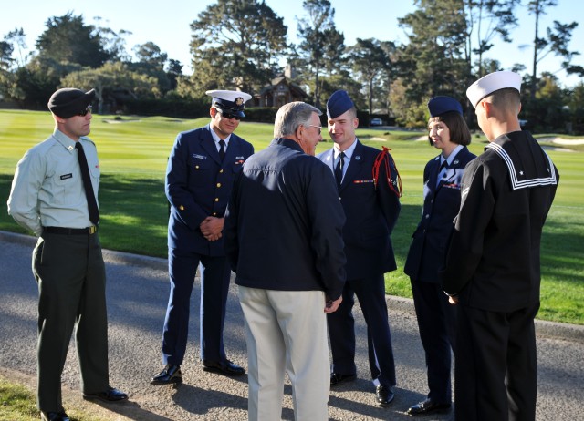 Service members tend pin at AT&amp;T Pebble Beach National Pro-Am
