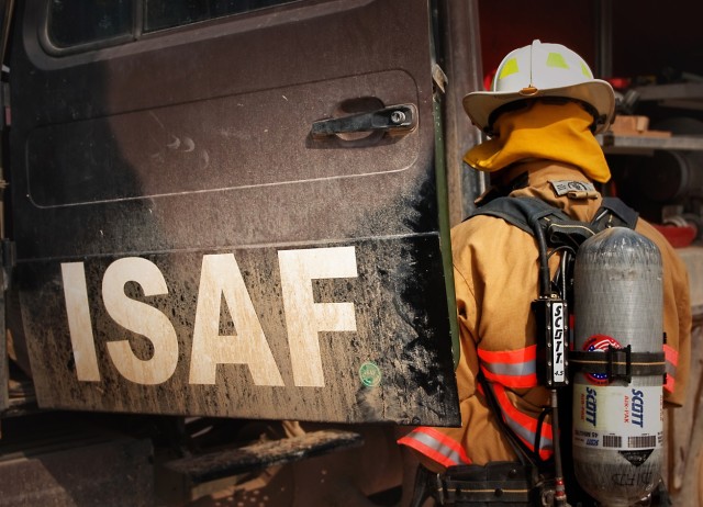 U.S. firefighters bring fight to Afghanistan