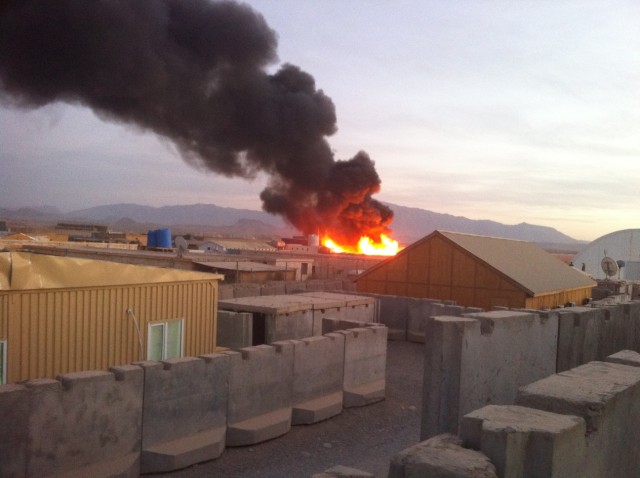 U.S. firefighters bring fight to Afghanistan