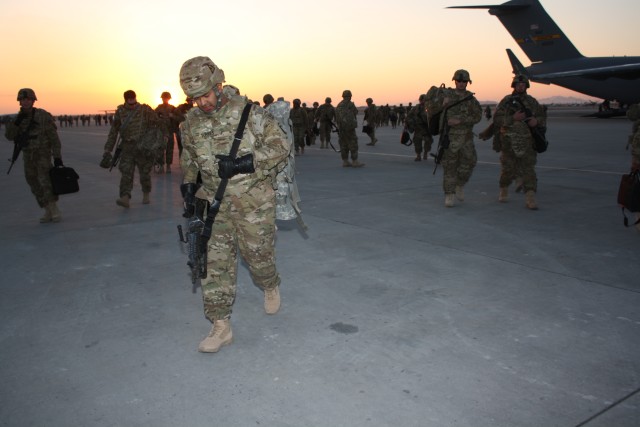 Task Force Thunder rolls into Afghanistan