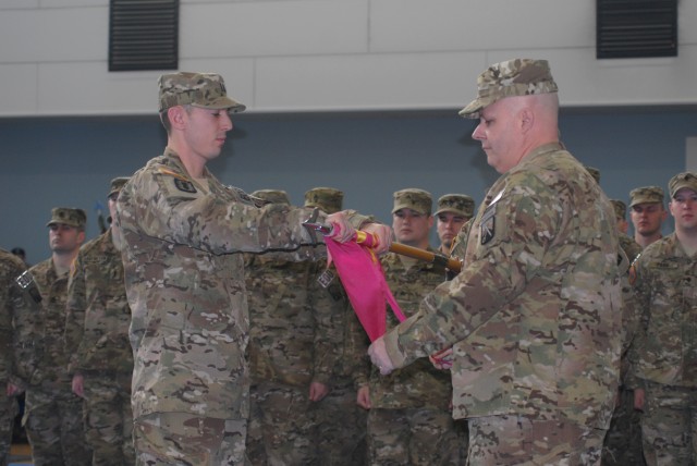 720th EOD Co. cases colors, deploys to Afghanistan to support OEF