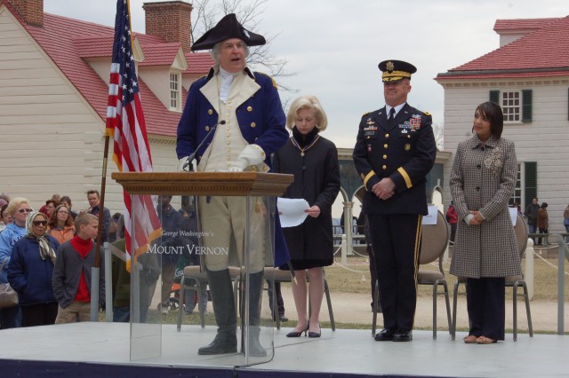 Army Observes Presidents Day at Mount Vernon