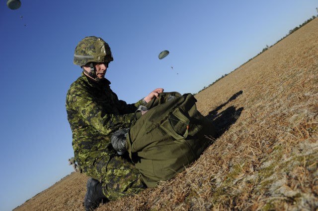 Canadian paratrooper at JOAX