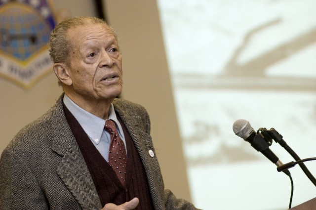 Tuskegee Airman shares his story of serving with distinction