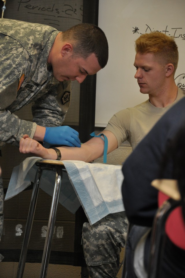 Medics educate students on Army