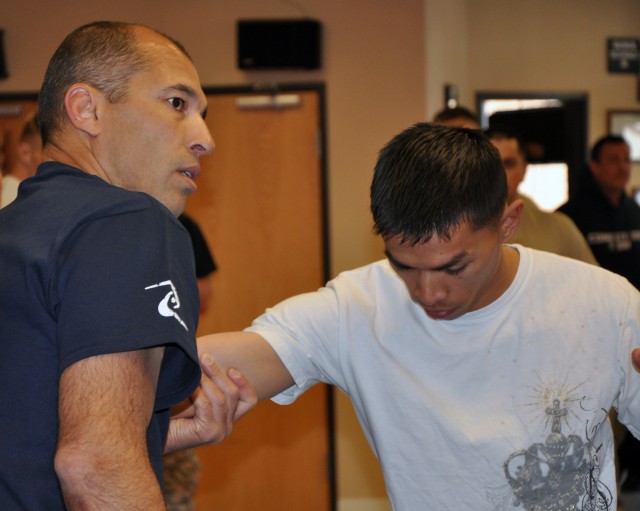 Space Warriors Attend Combatives Clinic