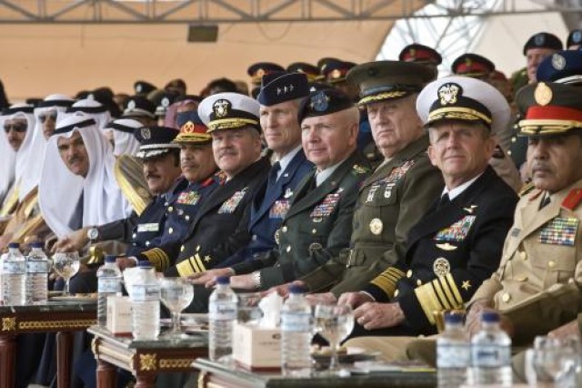 The Old Guard participates in Kuwait's 50/20 Parade