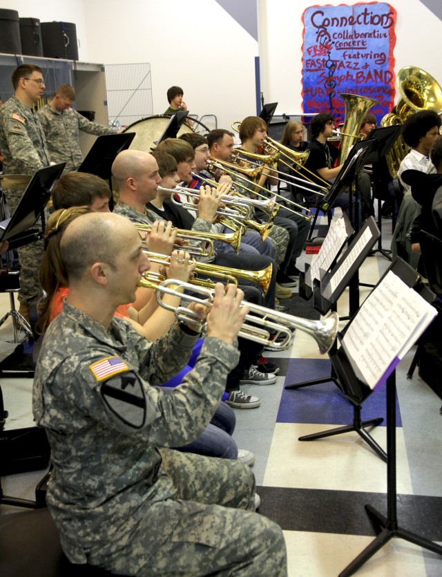 U.S. Army Alaska band mentors students