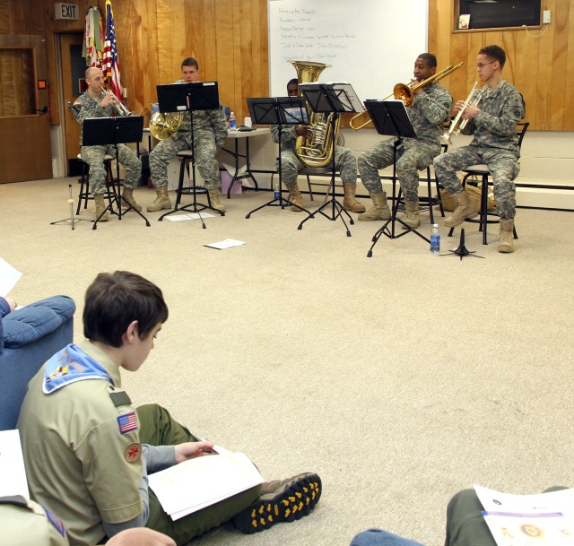 U.S. Army Alaska band joins Boy Scouts