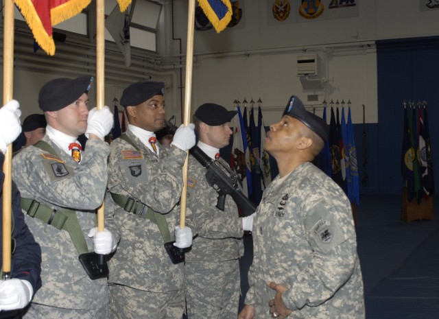 U.S. Army Africa Command Sgt. Maj. Hu Rhodes assumes responsibility