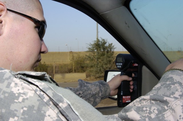Military police target speeding violators on VBC
