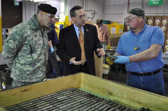 BG Perna visits CAAA Demil line