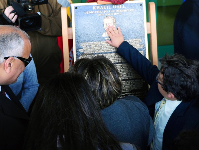 Presidio remembers Alfie Khalil with building dedication