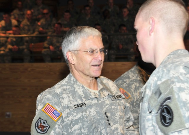 Gen. Casey recognizes Army&#039;s premiere ceremonial unit