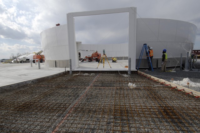 Depot raises radome on Powder Smoke Ridge