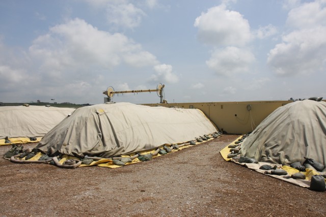 Composting system at Camp Bondsteel