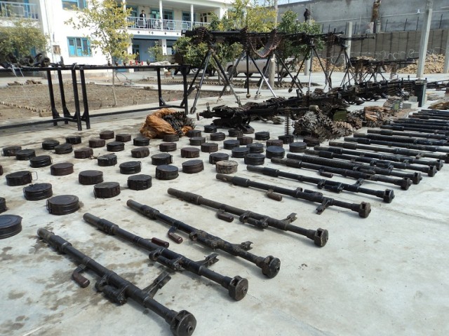 Captured weapons