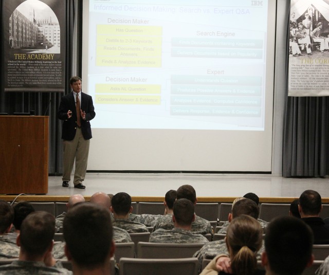 IBM scientist introduces WATSON technology to cadets