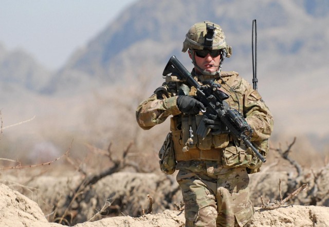 On patrol in Afghanistan