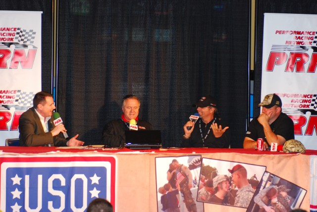 NASCAR drivers and PRN host radio show at Bragg
