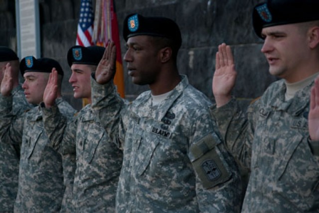 9th Engineer Soldiers reenlist at site of former triumph