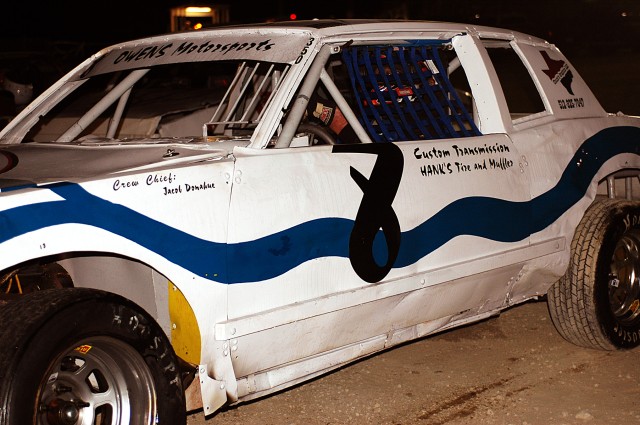 KILLEEN, Texas - Retired Chief Warrant Officer Vernon 'Buck' Owens, a native of Cedar Park, Texas, gears up for his feature race during opening night at Texas Thunder Speedway, March12. Owens drives his stock car in support of Racing Against...