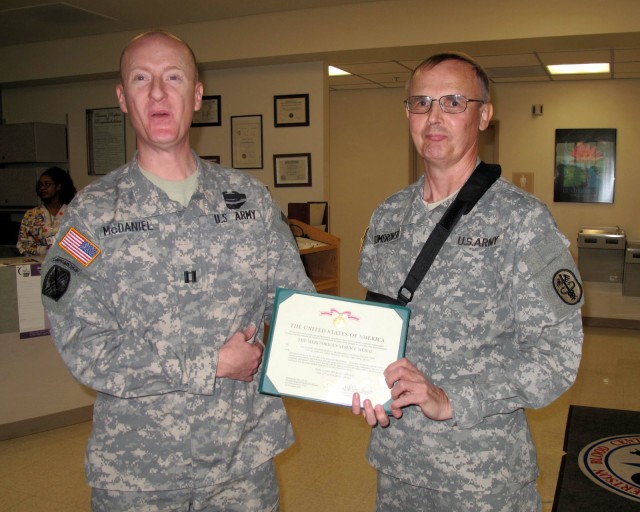 Cpt. McDaniels &amp; Lt. Col. Dombrowski