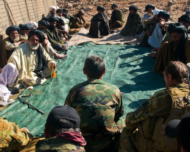 Afghan community shows interest in new patrol base