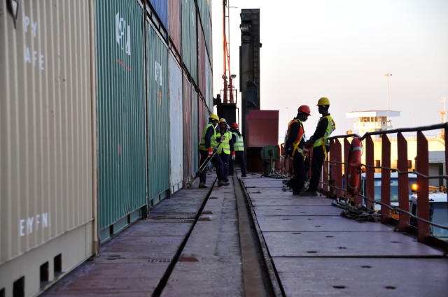 MV Virginian helps with Responsible Drawdown of Iraq