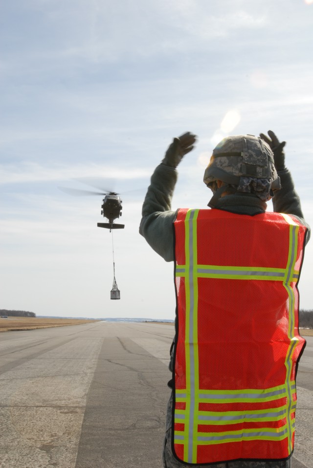 Suppy Lines in the Sky:  New York Army National Guard Soldiers Learn Helicopter Loadout Skills