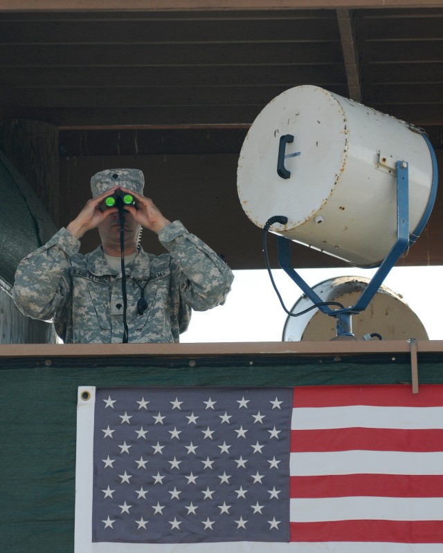 Tower guard keeps watch
