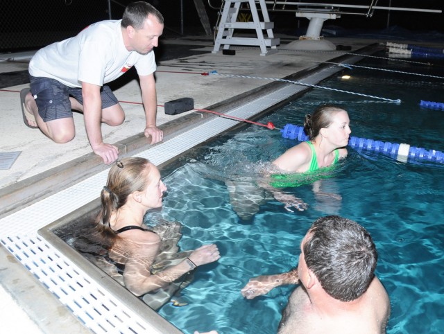 New students learn about scuba diving