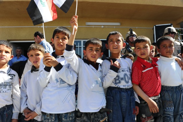 Baghdad school-opening ceremony