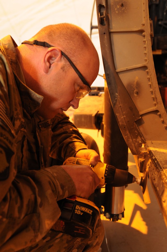 Airframe shop: Working hard to help bring troops home